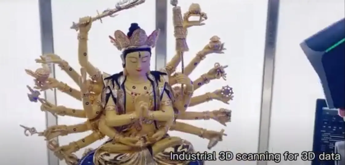 La estatua única de Buda es replicada por la impresora UnionTech SLA