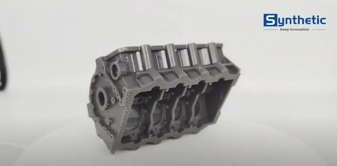 Muestra de impresión 3D usando resina sintética
